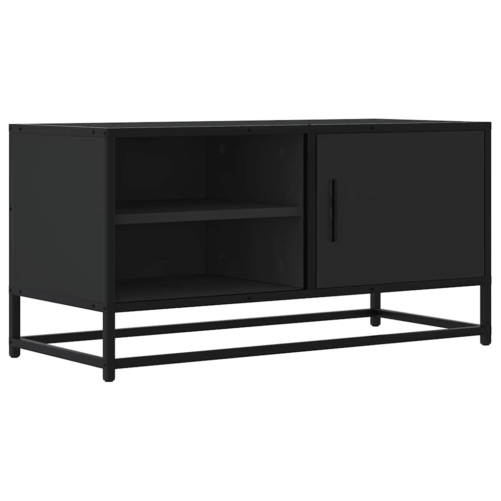 TV-Møbel Svart Tv-benk 80x34,5x40 cm og metall