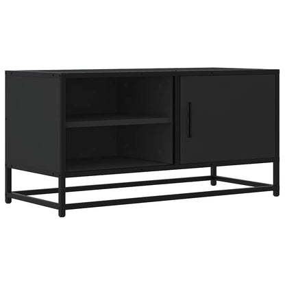 TV-Møbel Svart Tv-benk 80x34,5x40 cm og metall