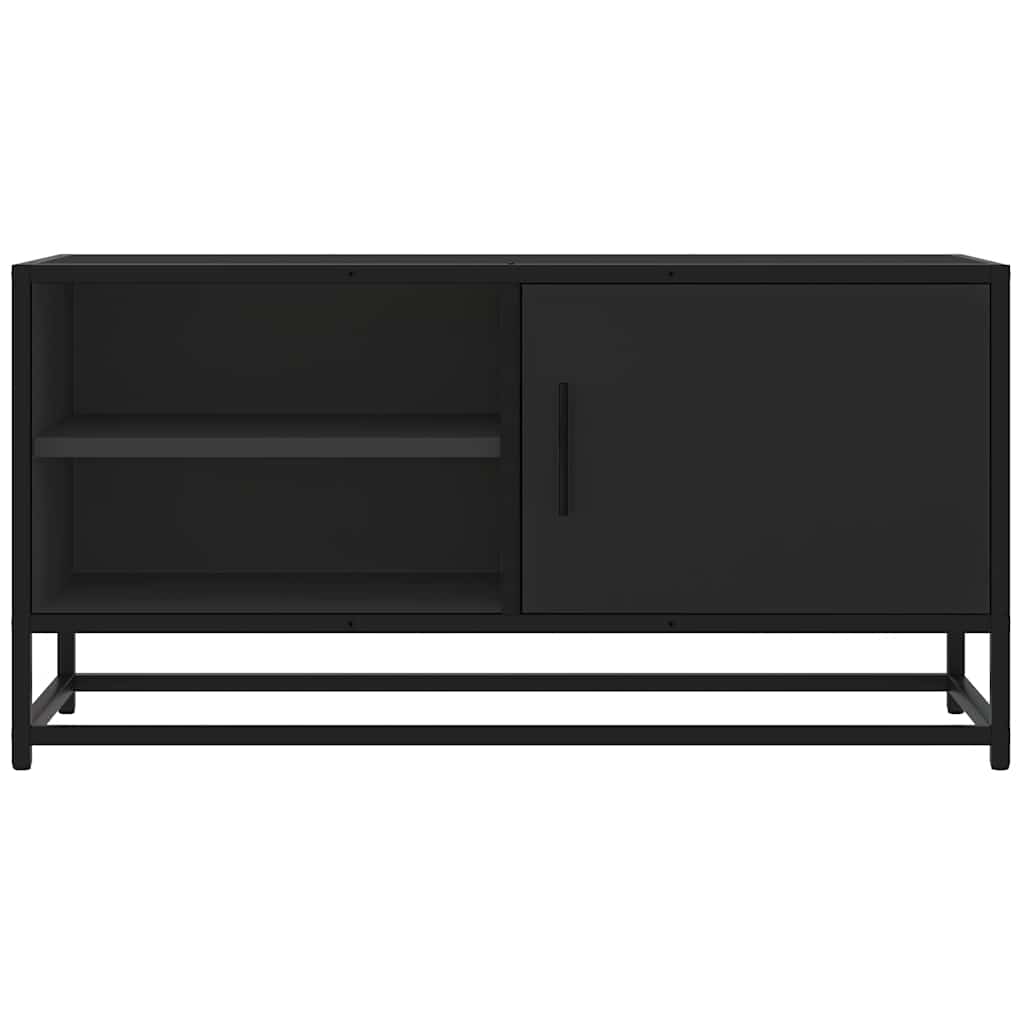 TV-Møbel Svart Tv-benk 80x34,5x40 cm og metall