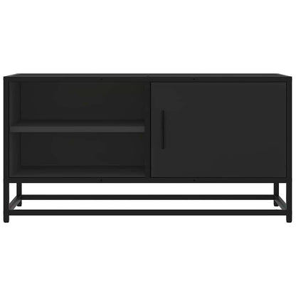 TV-Møbel Svart Tv-benk 80x34,5x40 cm og metall