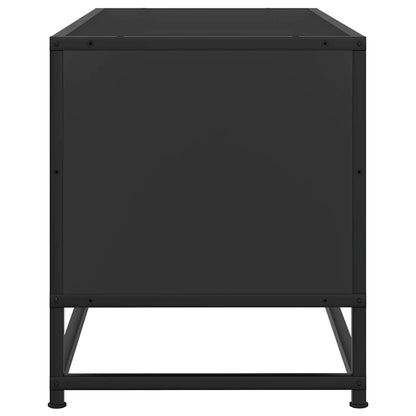 TV-Møbel Svart Tv-benk 80x34,5x40 cm og metall