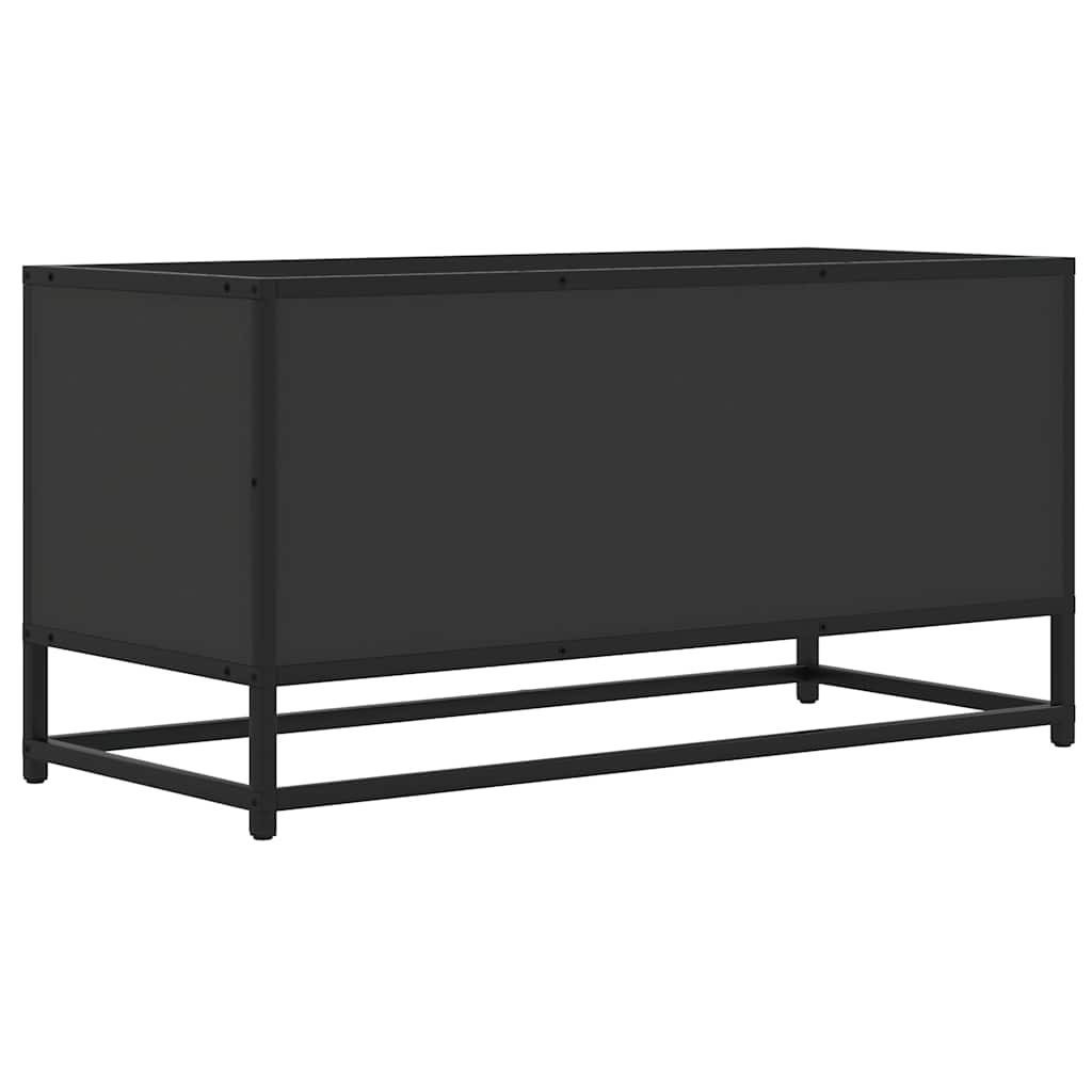 TV-Møbel Svart Tv-benk 80x34,5x40 cm og metall