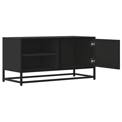 TV-Møbel Svart Tv-benk 80x34,5x40 cm og metall