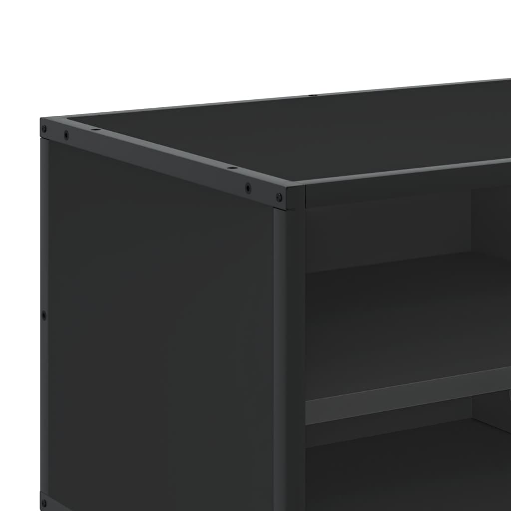 TV-Møbel Svart Tv-benk 80x34,5x40 cm og metall