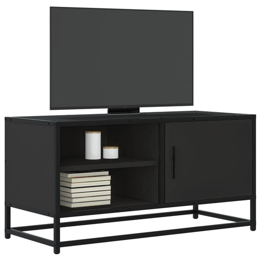 TV-Møbel Svart Tv-benk 80x34,5x40 cm og metall