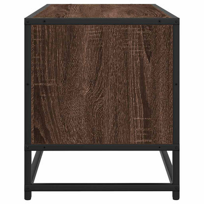 TV-Møbel Brun Eik Tv-benk 80x34,5x40 cm og metall