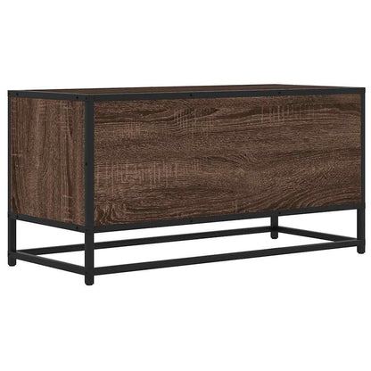 TV-Møbel Brun Eik Tv-benk 80x34,5x40 cm og metall