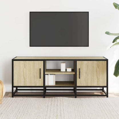 TV-Møbel Sonoma Eik Tv-benk 100x35x41 cm og metall