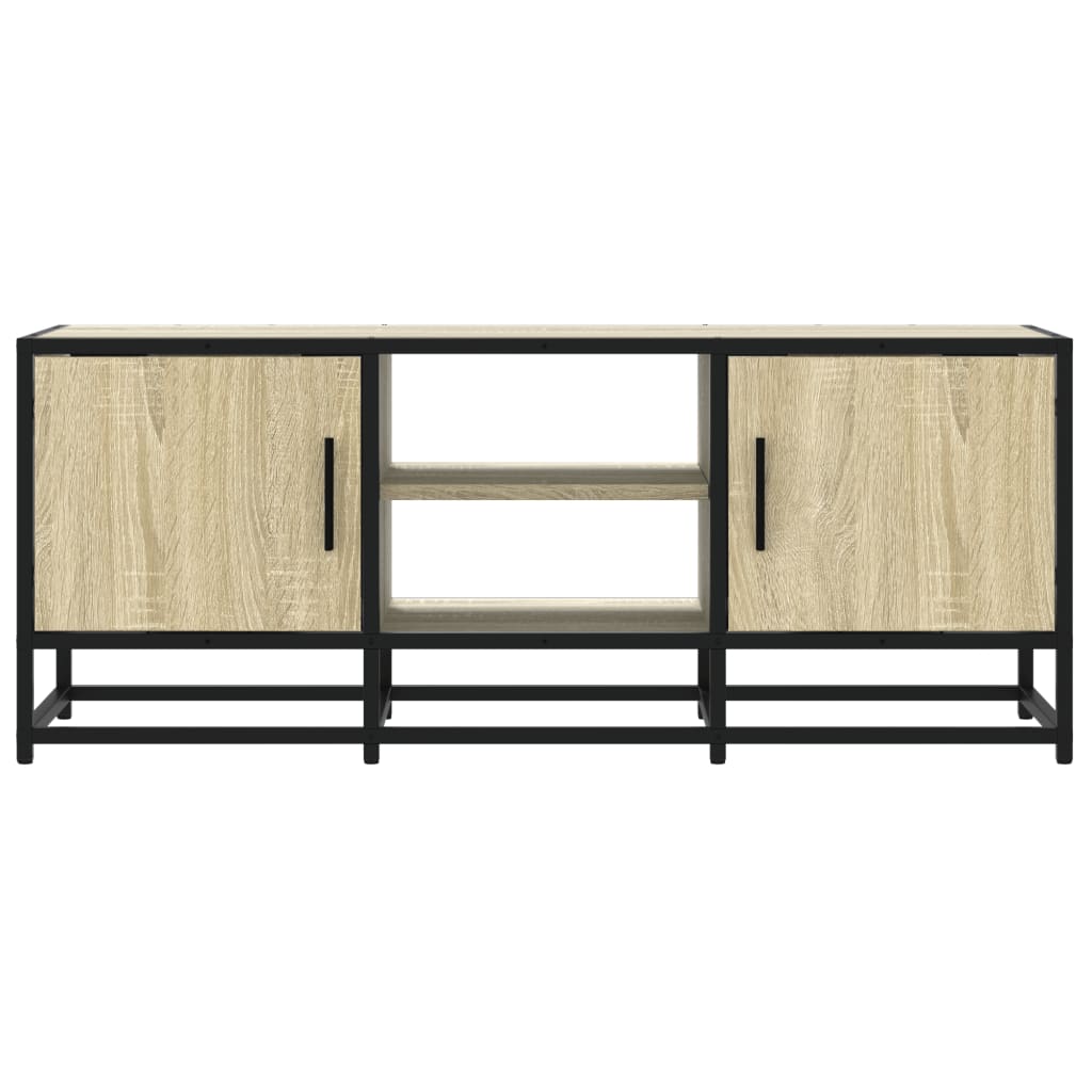 TV-Møbel Sonoma Eik Tv-benk 100x35x41 cm og metall