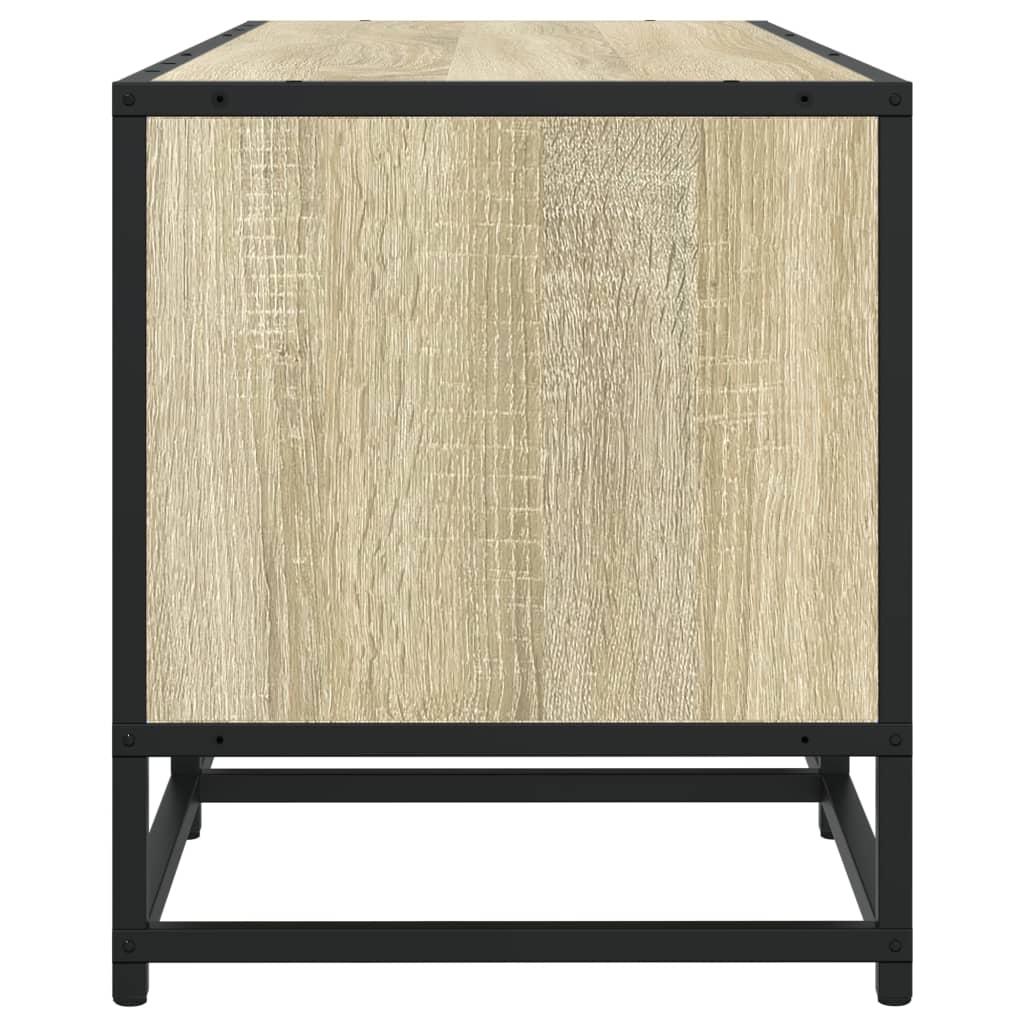 TV-Møbel Sonoma Eik Tv-benk 100x35x41 cm og metall