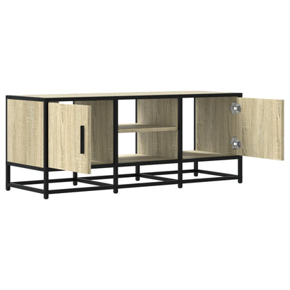 TV-Møbel Sonoma Eik Tv-benk 100x35x41 cm og metall