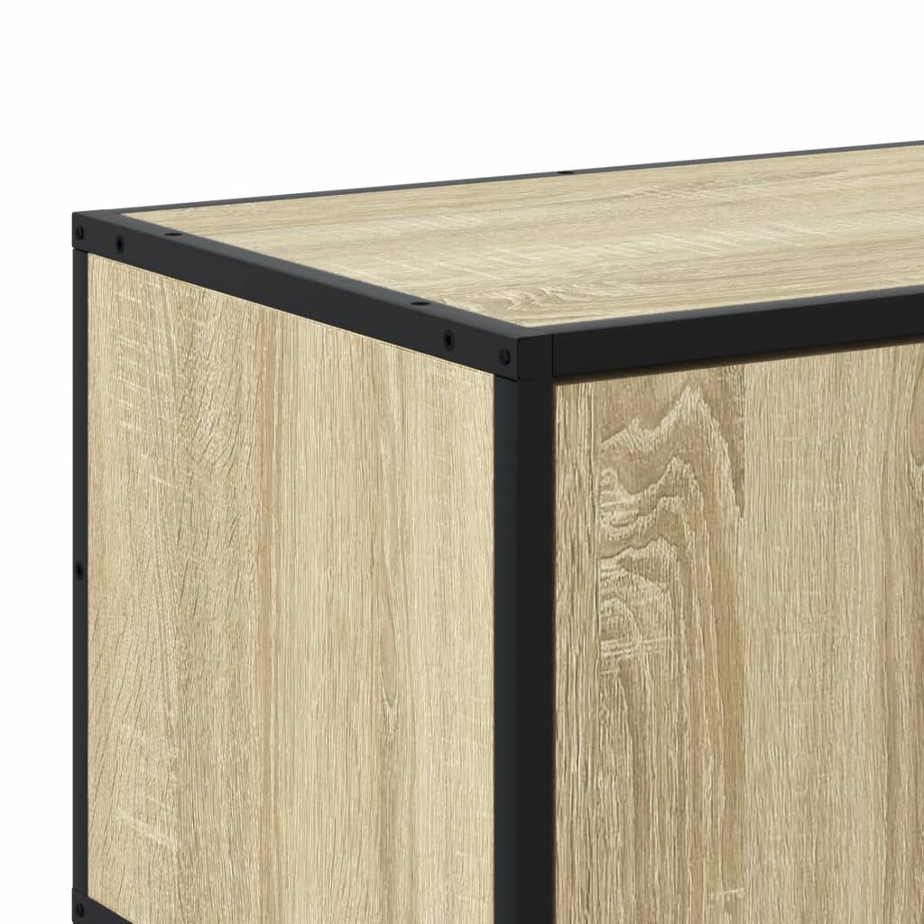 TV-Møbel Sonoma Eik Tv-benk 100x35x41 cm og metall