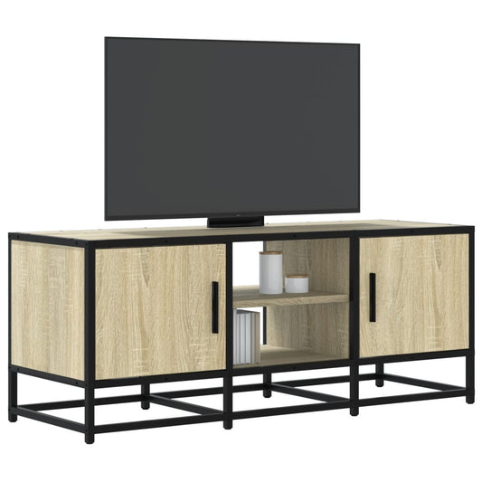 TV-Møbel Sonoma Eik Tv-benk 100x35x41 cm og metall
