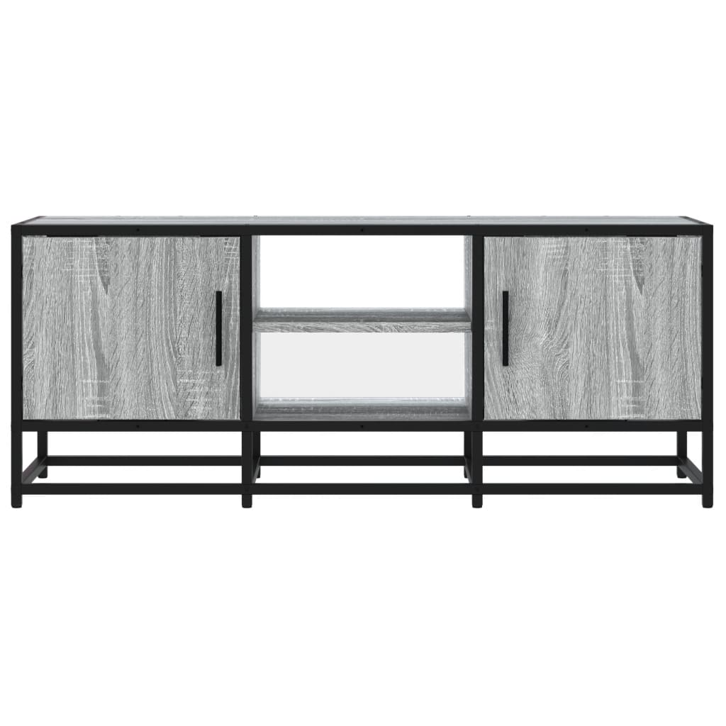 TV-Møbel Sonoma Grå Tv-benk 100x35x41 cm og metall