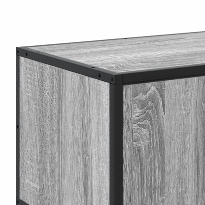 TV-Møbel Sonoma Grå Tv-benk 100x35x41 cm og metall
