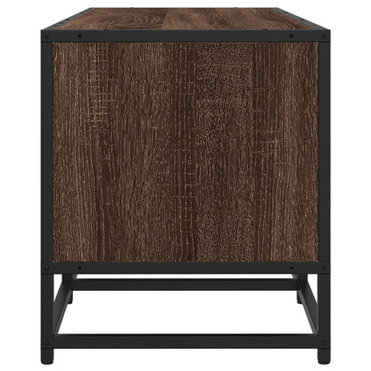 TV-Møbel Brun Eik Tv-benk 100x35x41 cm og metall