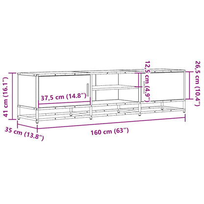 TV-Møbel Røkt Eik TV-benk 160x35x41 cm