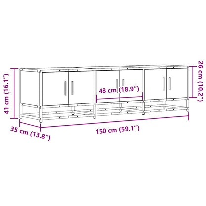 TV-Møbel Brun Eik TV-benk 150x35x41 cm