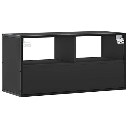 TV-Møbel Svart Tv-benk 80x31x39,5 cm og metall