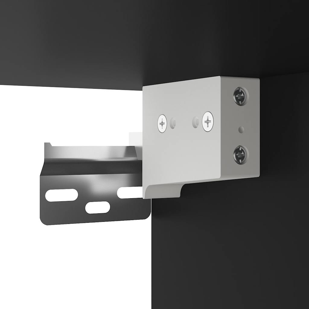 TV-Møbel Svart Tv-benk 80x31x39,5 cm og metall