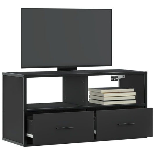 TV-Møbel Svart Tv-benk 80x31x39,5 cm og metall