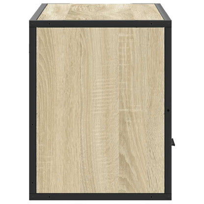 TV-Møbel Sonoma Eik Tv-benk 80x31x39,5 cm og metall