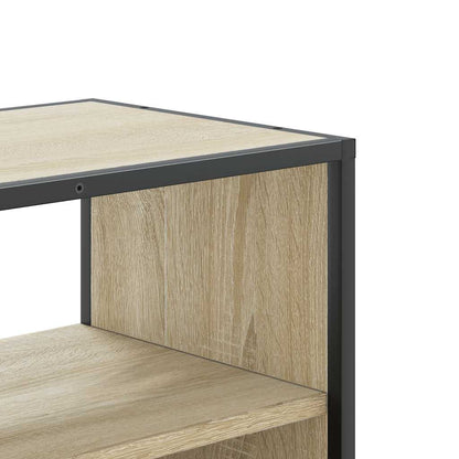 TV-Møbel Sonoma Eik Tv-benk 80x31x39,5 cm og metall