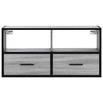 TV-Møbel Sonoma Grå Tv-benk 80x31x39,5 cm og metall