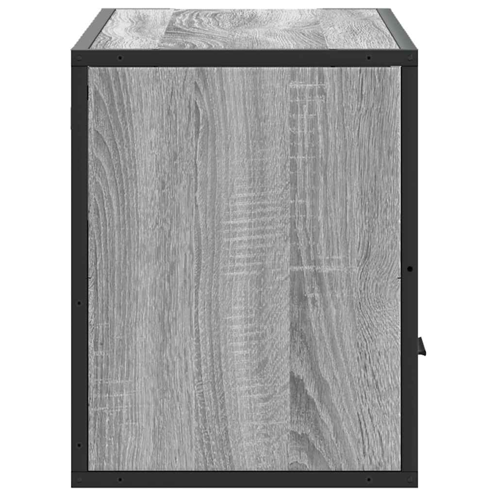 TV-Møbel Sonoma Grå Tv-benk 80x31x39,5 cm og metall