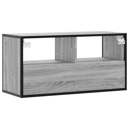 TV-Møbel Sonoma Grå Tv-benk 80x31x39,5 cm og metall