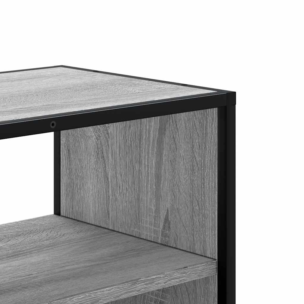 TV-Møbel Sonoma Grå Tv-benk 80x31x39,5 cm og metall