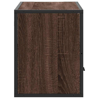 TV-Møbel Brun Eik Tv-benk 80x31x39,5 cm og metall