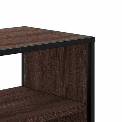 TV-Møbel Brun Eik Tv-benk 80x31x39,5 cm og metall