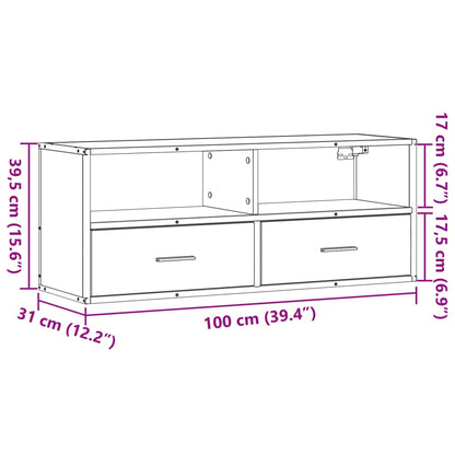 TV-Møbel Svart TV-benk 100x31x39,5 cm