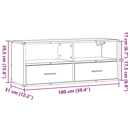 TV-Møbel Røkt EikTV-benk 100x31x39,5 cm