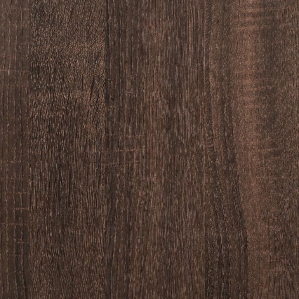 Skjenk Brun Eik 35,5x35x76 cm og metall