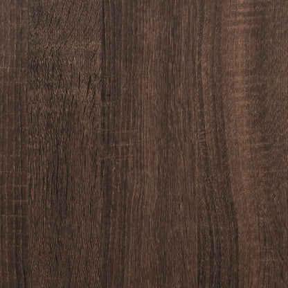 Skjenk Brun Eik 35,5x35x76 cm og metall