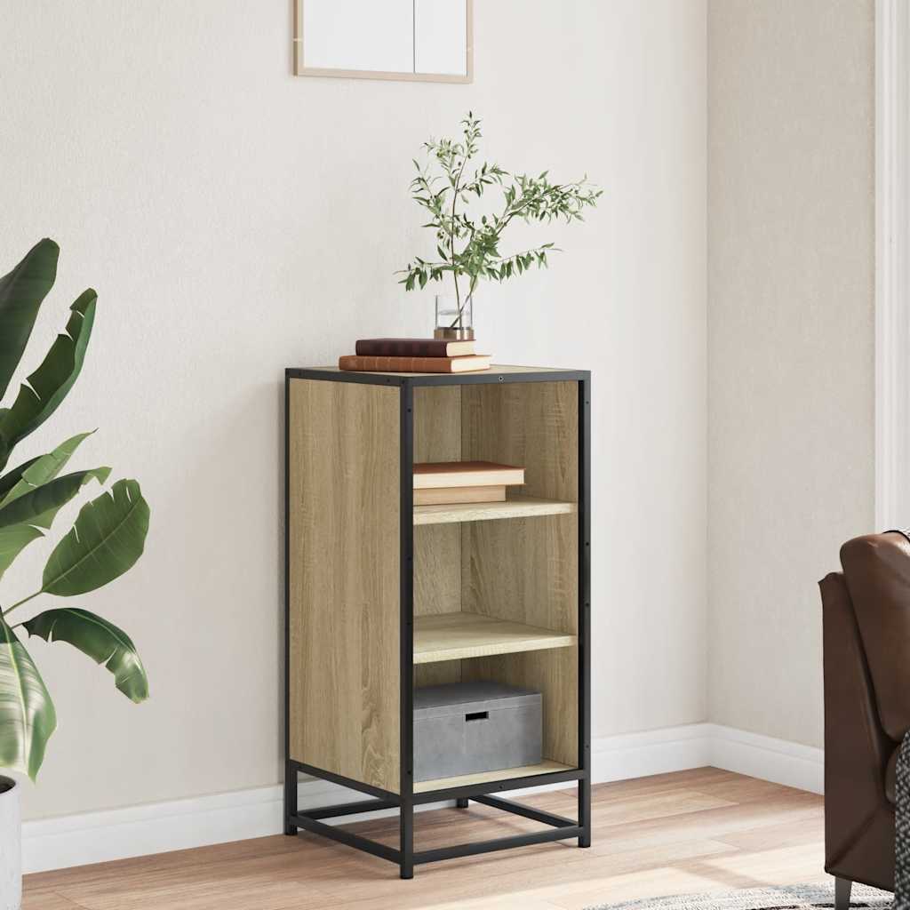 Skjenk sonoma eik 35,5x35x76 cm konstruert tre og metall