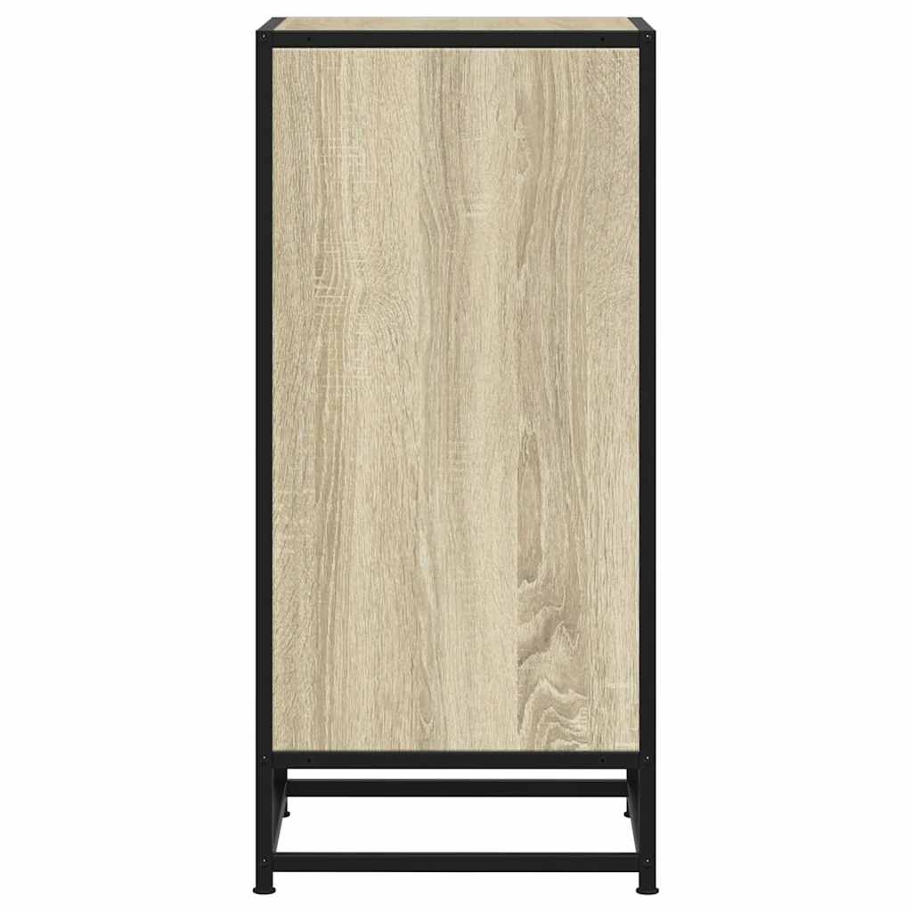 Skjenk sonoma eik 35,5x35x76 cm konstruert tre og metall