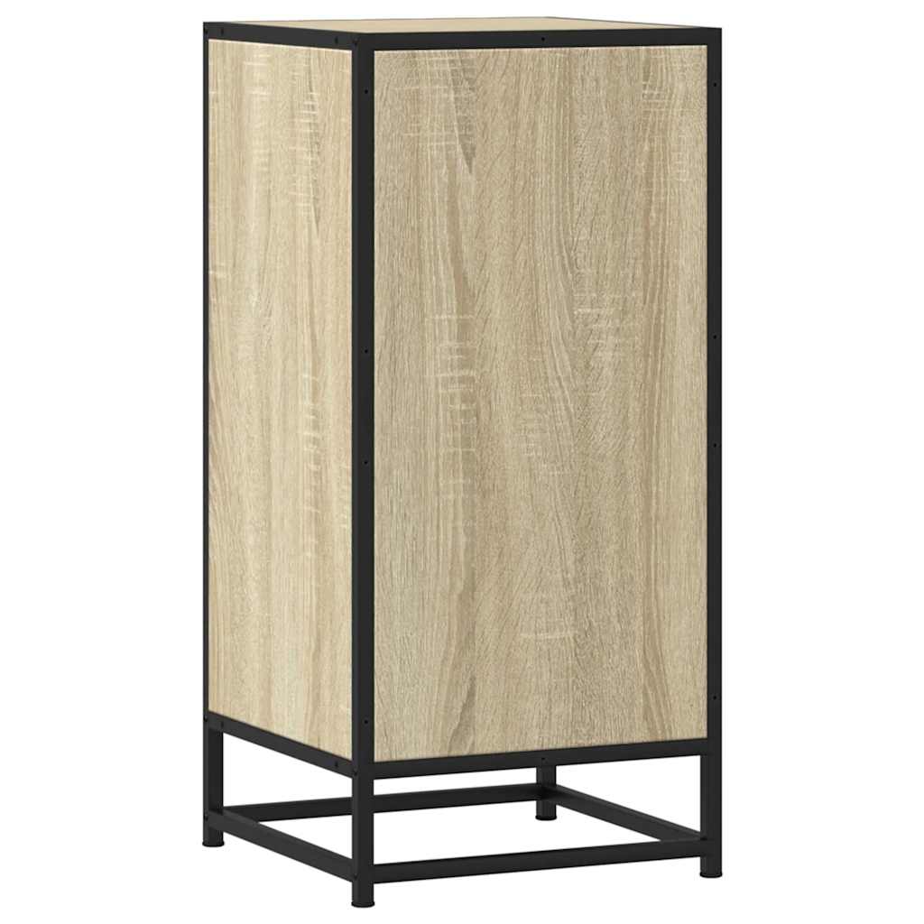 Skjenk sonoma eik 35,5x35x76 cm konstruert tre og metall