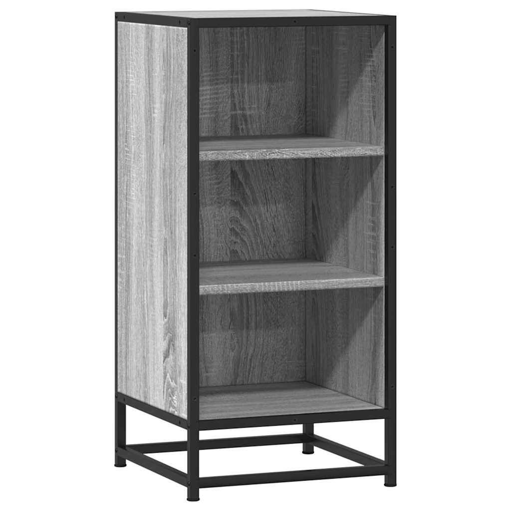 Skjenk grå sonoma 35,5x35x76 cm konstruert tre og metall