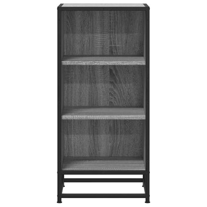Skjenk grå sonoma 35,5x35x76 cm konstruert tre og metall