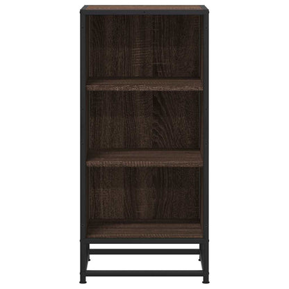 Skjenk brun eik 35,5x35x76 cm konstruert tre og metall