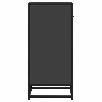 Skjenk svart 35,5x35x76 cm konstruert tre og metall
