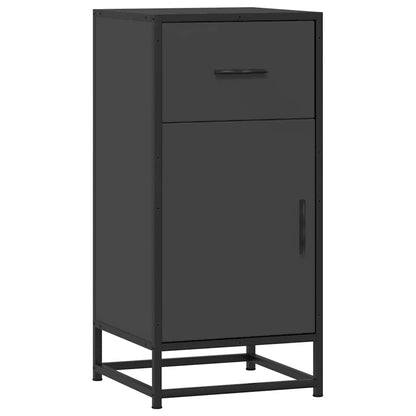 Skjenk Svart 35,5x35x76 cm og metall
