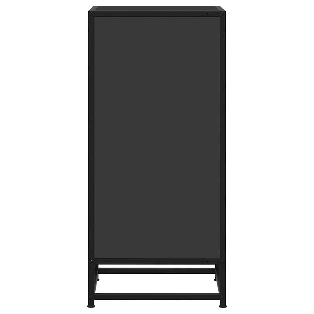 Skjenk Svart 35,5x35x76 cm og metall