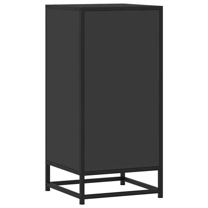 Skjenk Svart 35,5x35x76 cm og metall