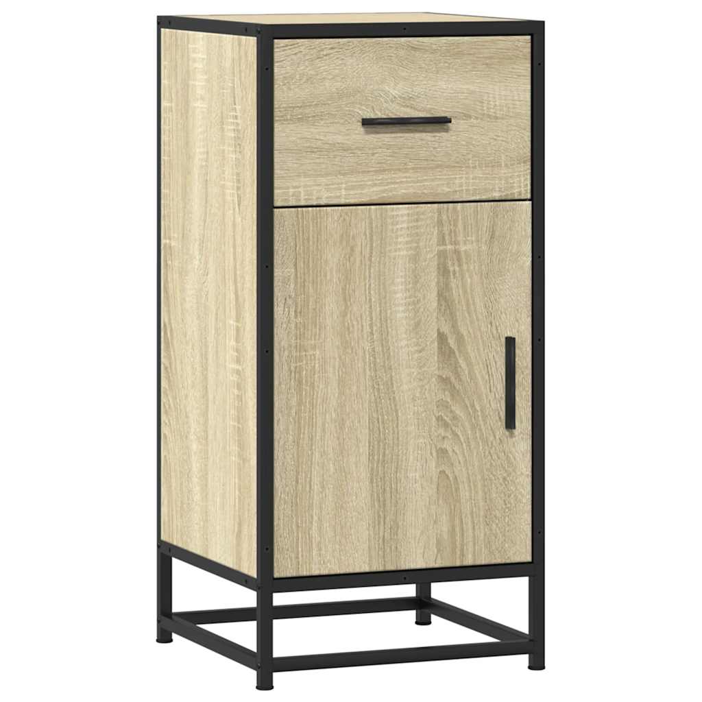 Skjenk Sonoma Eik 35,5x35x76 cm og metall