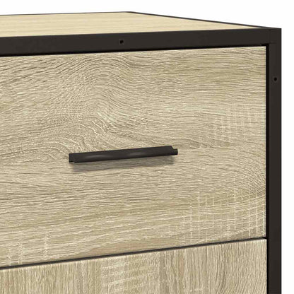 Skjenk Sonoma Eik 35,5x35x76 cm og metall