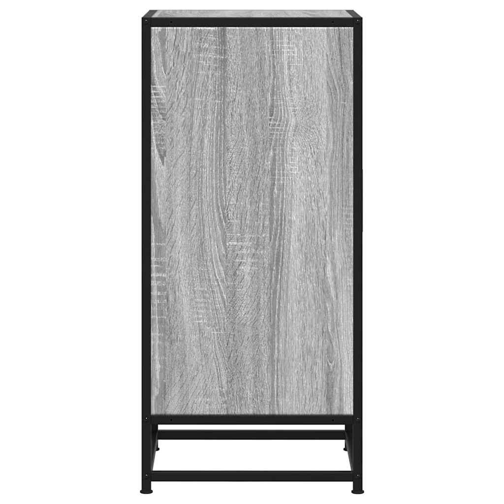 Skjenk Sonoma Grå 35,5x35x76 cm og metall